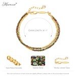 Gold Plated Hematite & Epidote Layered Bracelet
