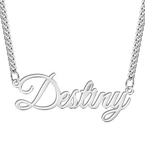 Personalized Sterling Silver Name Necklace for Women