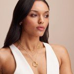 Charming Linda Heart Necklace with Engraved Beads