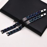 Personalized Two-Tone Stainless Steel Link Bracelet