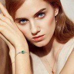 Emerald Infinity Bracelet for May Birthdays