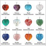 Tree of Life Heart Crystal Necklace for June