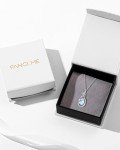 Moonstone Infinity Knot Pendant Necklace for June Birthdays