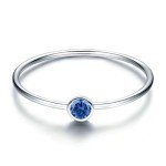 Mother Daughter Birthstone Stackable Rings Set