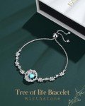Tree of Life June Birthstone Bracelet for Women