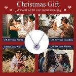 June Birthstone Sterling Silver Alexandrite Necklace