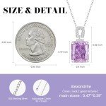 Elegant PurpleMoon Silver Necklace with Moonstone Pendant