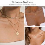 Dainty Gold Peridot Birthstone Necklace for Women