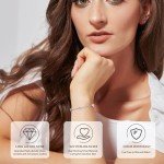 June Birthstone Heart Bracelet in Sterling Silver