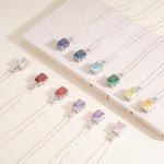 Elegant PurpleMoon Silver Necklace with Moonstone Pendant