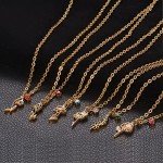 June Birth Flower Necklace in 14K Gold Plated