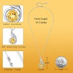 Citrine Birthstone Necklace in 925 Sterling Silver