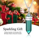 Emerald Celtic Knot Pendant Necklace for Good Luck