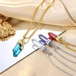 Emerald Celtic Knot Pendant Necklace for Good Luck