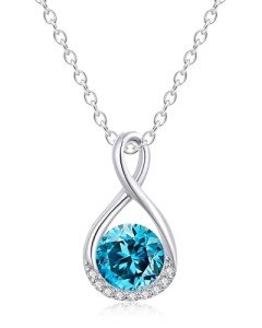 Turquoise Infinity Necklace for Women’s Birthdays