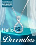 Turquoise Infinity Necklace for Women’s Birthdays