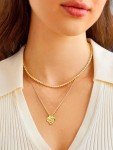 Gold Love Knot Birthstone Necklace with Yellow Topaz
