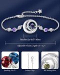 Alexandrite Bracelet for June Birthdays in Silver