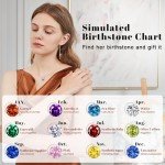 Sterling Silver Infinity Heart Birthstone Pendant Necklace