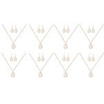 Gold Bridesmaid Jewelry Set - 8 Piece Gift
