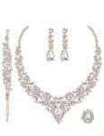 Austrian Crystal 4-Piece Bridal Jewelry Set