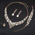 Austrian Crystal 4-Piece Bridal Jewelry Set