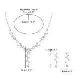 Elegant Teardrop Gemstone Bridal Jewelry Set