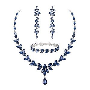 Stunning Sapphire Blue Gemstone Jewelry Set