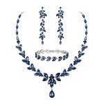 Stunning Sapphire Blue Gemstone Jewelry Set