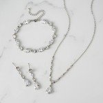 Elegant Cubic Zirconia Bridal Jewelry Set