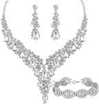 Austrian Crystal Bridal Jewelry Set for Weddings