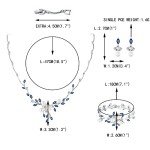 Elegant Blue Pearl and CZ Wedding Jewelry Set