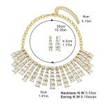 Bridesmaid Jewelry Set - Austrian Crystal Necklace & Earrings