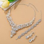 Austrian Crystal Bridal Jewelry Set for Weddings