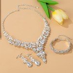 Austrian Crystal Bridal Jewelry Set for Weddings