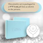 Bridal Jewelry Set: Necklace, Bracelet, Earrings