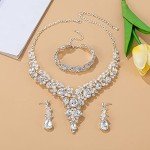 Austrian Crystal Bridal Jewelry Set for Weddings