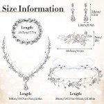 Elegant 5-Piece Rhinestone Bridal Jewelry Set