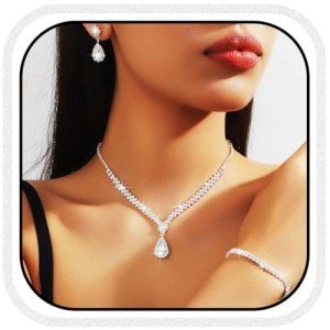 Stunning Rhinestone Bridal Jewelry Set for Weddings