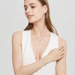 Teardrop CZ Bridal Jewelry Set for Women