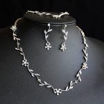 Elegant Crystal Bridal Jewelry Set with Earrings