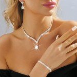 Stunning Rhinestone Bridal Jewelry Set for Weddings