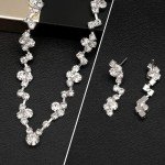 Elegant Silver Gemstone Jewelry Set for Weddings