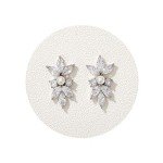 Marquise Cubic Zirconia Bridal Stud Earrings