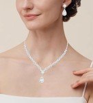 Elegant Silver Crystal Jewelry Set for Weddings