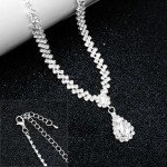 Elegant Silver Crystal Jewelry Set for Weddings