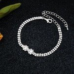 Elegant Silver Crystal Jewelry Set for Weddings