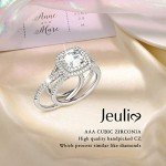 Elegant 925 Sterling Silver Gemstone Band Ring Set
