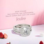 Elegant 925 Sterling Silver Gemstone Band Ring Set