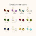 14k Gold White Opal Dangle Earrings for Gifting